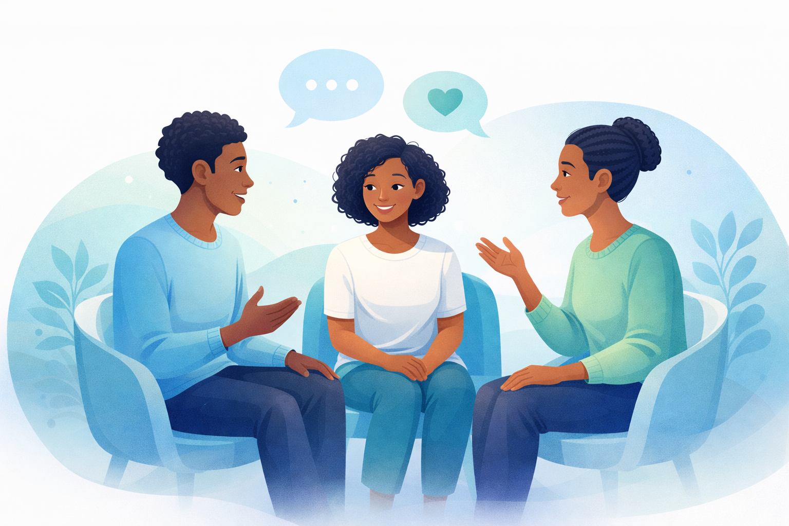 Therapy discussion illustration